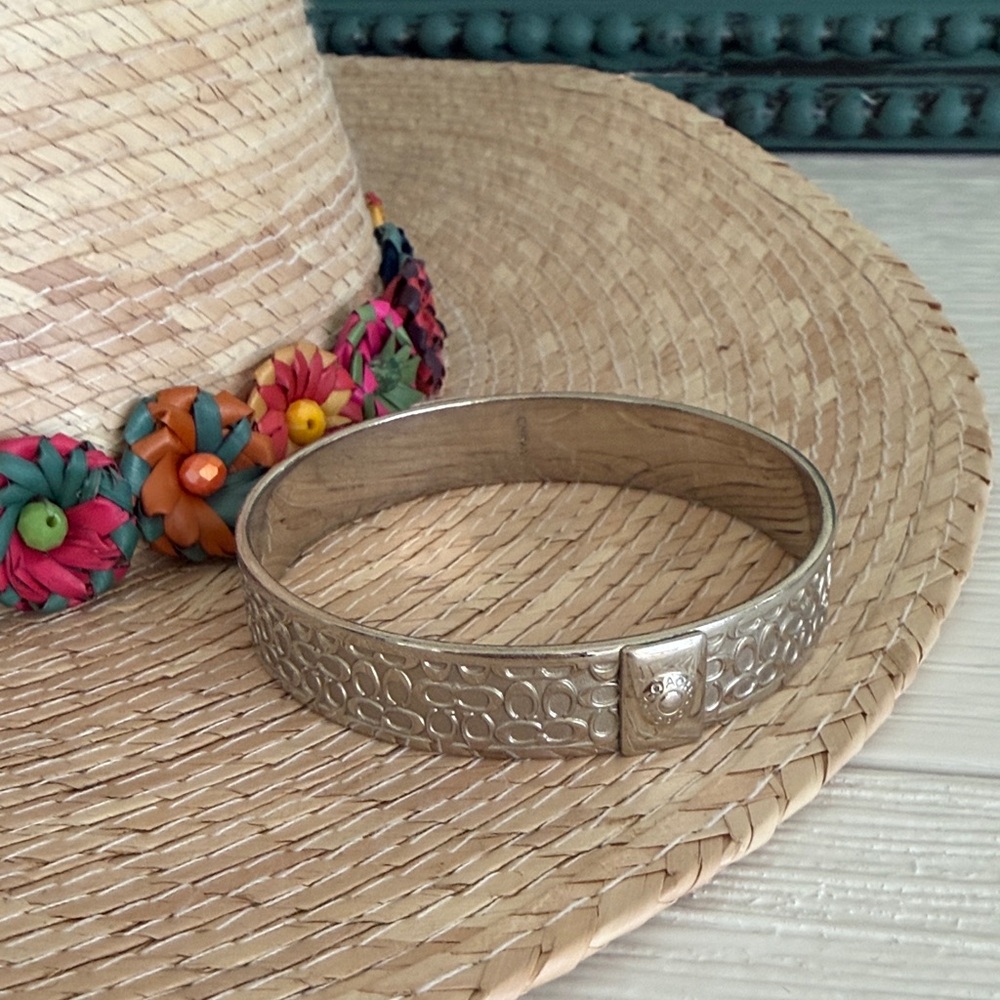COACH Elegant Silver Bangle Bracelet!